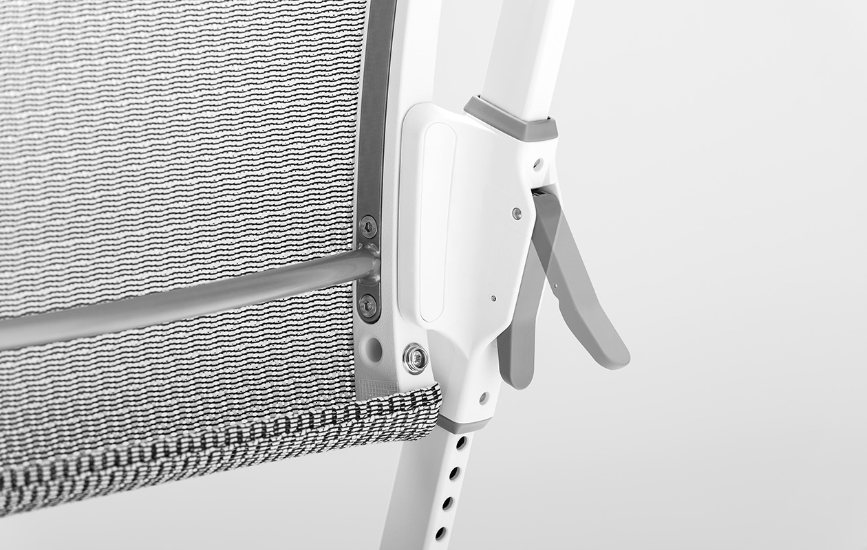 moll S6 Design Drehstuhl mit Netzbespannung